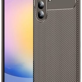 Samsung Galaxy A17 5G Auto Focus Karbon Kapak - Kahverengi-(5796)