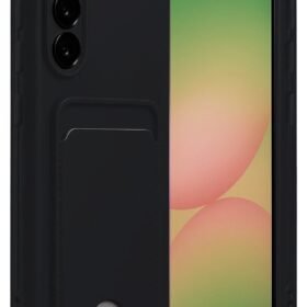 Samsung Galaxy A17 5G Kelvin Kartvizitli Silikon - Siyah-(5796)