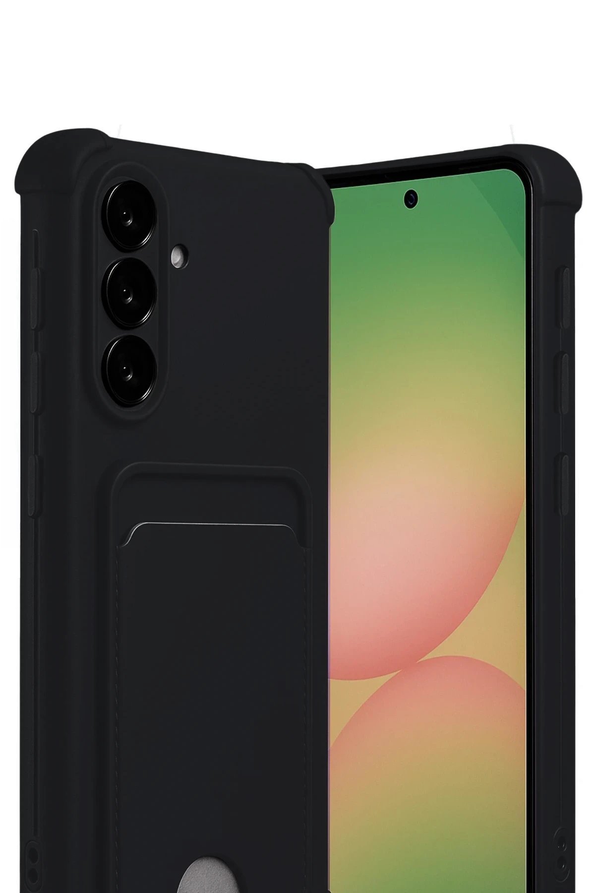 Samsung Galaxy A17 5G Kelvin Kartvizitli Silikon - Siyah-(5796) - Görsel 2