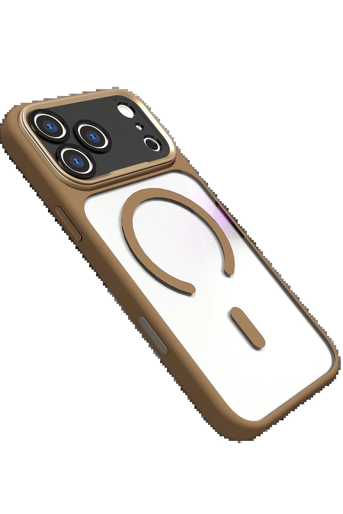 Apple iPhone 17 Pro Hazar Magsafe Kapak - Gold-(5796) - Görsel 2