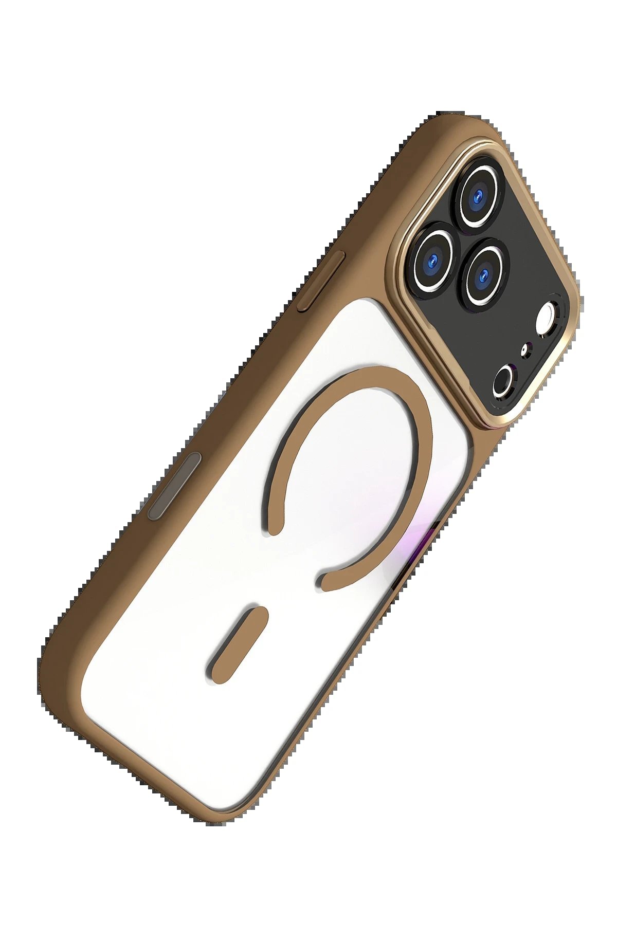 Apple iPhone 17 Pro Hazar Magsafe Kapak - Gold-(5796) - Görsel 3