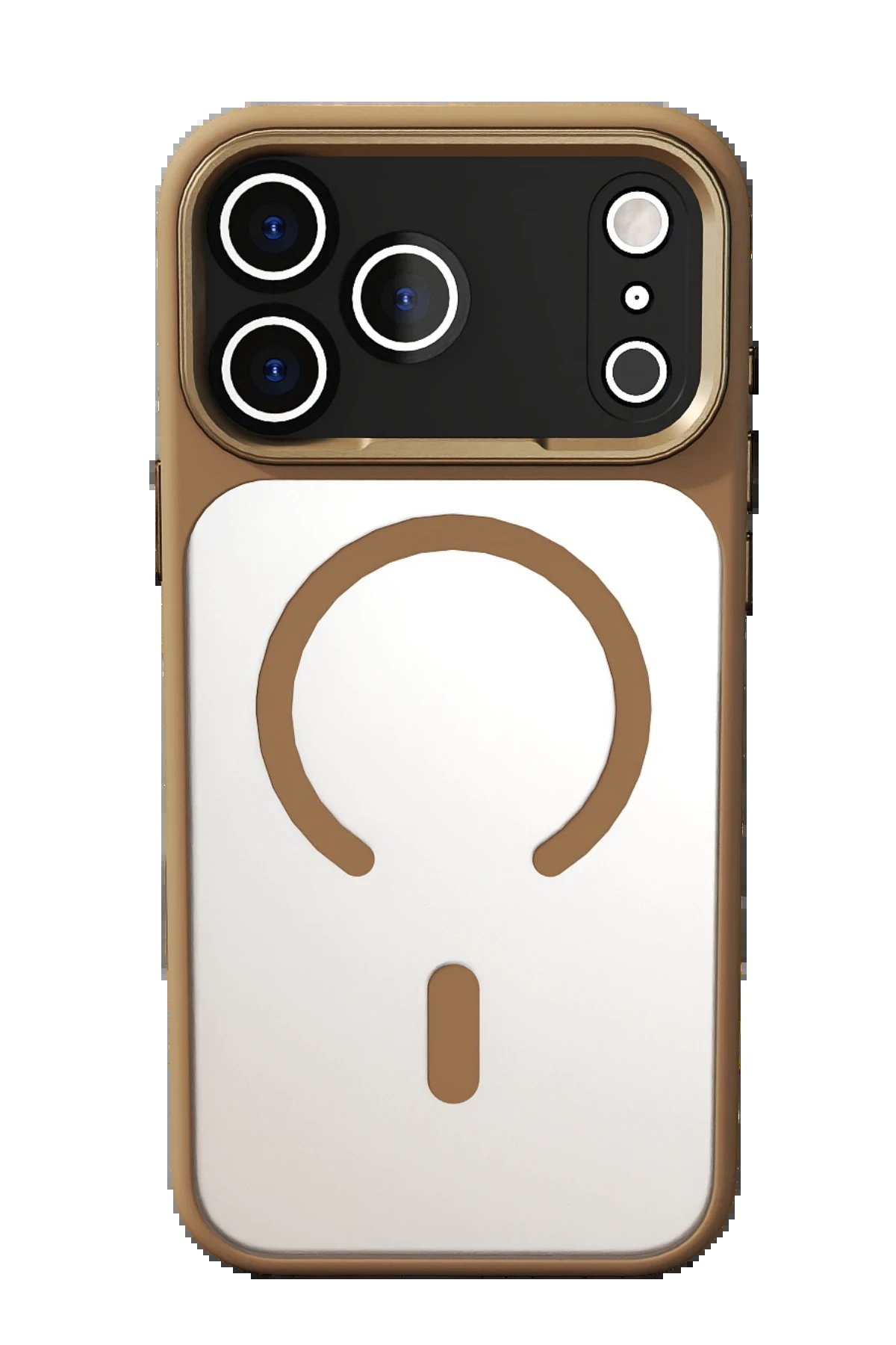 Apple iPhone 17 Pro Hazar Magsafe Kapak - Gold-(5796) - Görsel 5