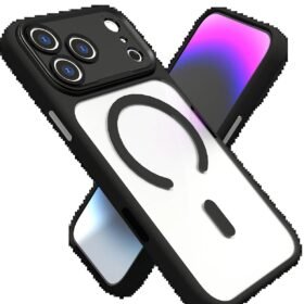 Apple iPhone 17 Pro Hazar Magsafe Kapak - Siyah-(5796)