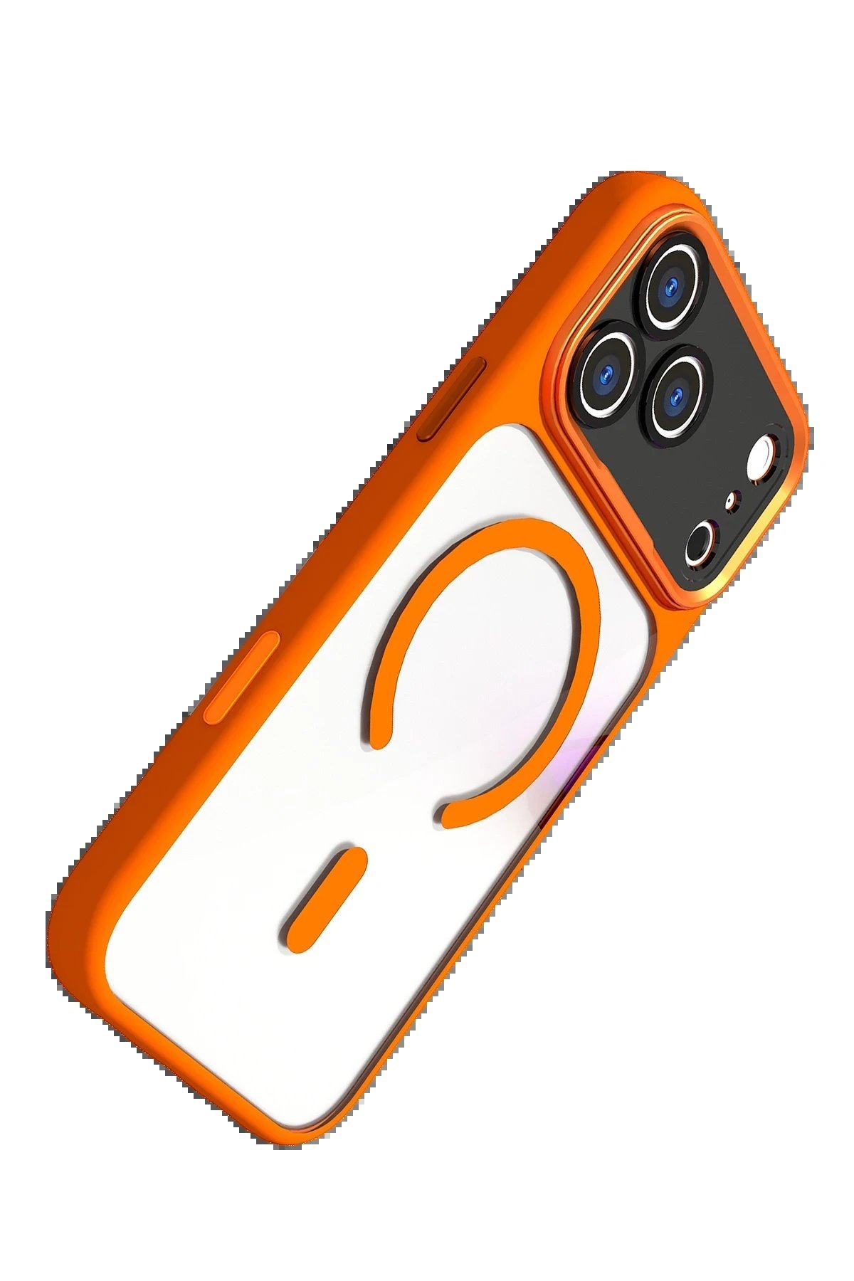 Apple iPhone 17 Pro Hazar Magsafe Kapak - Turuncu-(5796) - Görsel 3