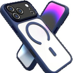 Apple iPhone 17 Pro Max Hazar Magsafe Kapak - Lacivert-(5796)