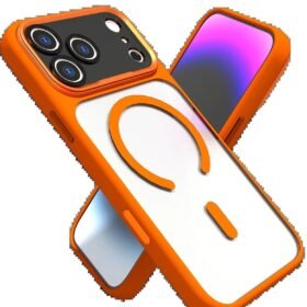 Apple iPhone 17 Pro Max Hazar Magsafe Kapak - Turuncu-(5796)
