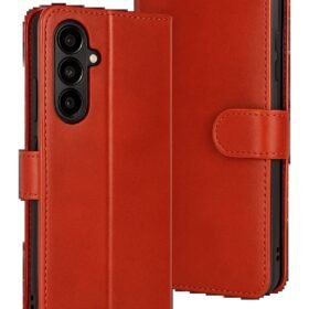 Samsung Galaxy S25 FE Trend S Plus Kapaklı Kılıf - Kırmızı-(5796)