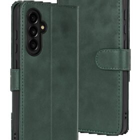 Samsung Galaxy S25 FE Trend S Plus Kapaklı Kılıf - Yeşil-(5796)