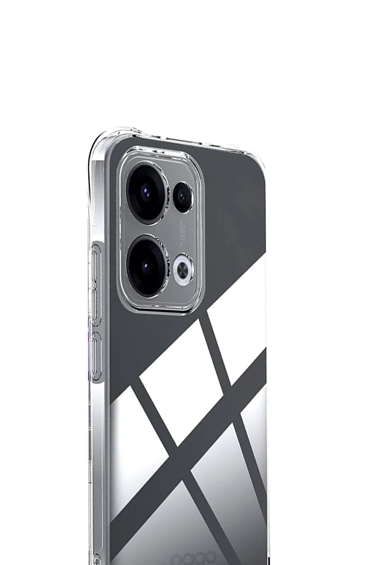 Oppo A6 Pro 4G Lüx Şeffaf Silikon - Şeffaf-(5796) - Görsel 2