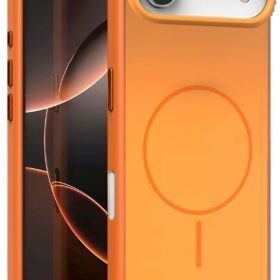 Apple iPhone 17 Air Neva Magsafe Kapak - Turuncu-(5796)