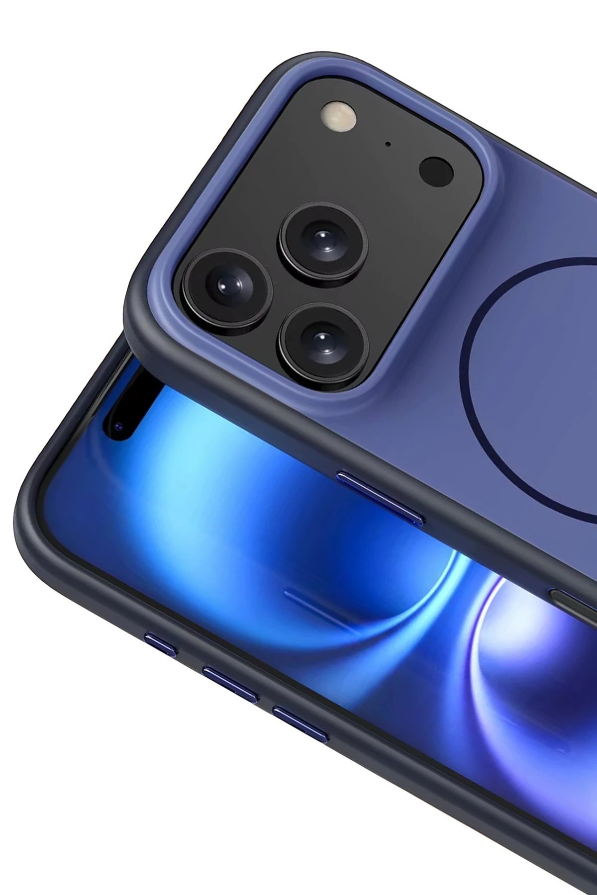 Apple iPhone 17 Pro Max Neva Magsafe Kapak - Lacivert-(5796) - Görsel 2