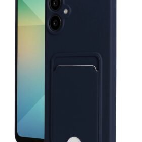 Samsung Galaxy A07 Kelvin Kartvizitli Silikon - Lacivert-(5796)