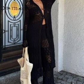 Bridget Ajurlu Uzun Hırka Takım 9881