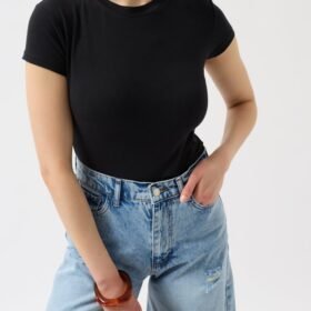 Likralı Basic T-Shirt