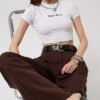 Nepo Baskılı Crop T-Shirt