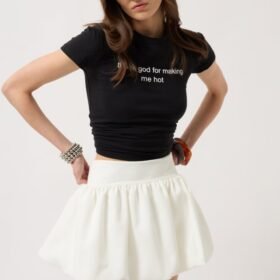 Balon Detay Mini Etek