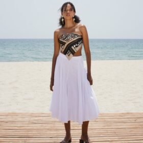 Dikiş Detay Maxi Etek