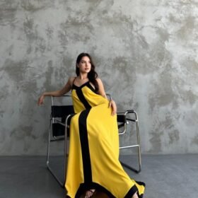 Askılı Maxi Boy Elbise