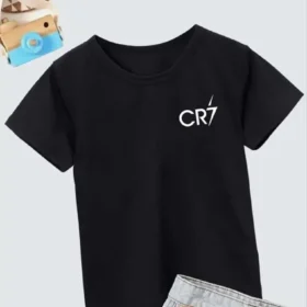 Erkek Çocuk Baskılı T-Shirt - Siyah