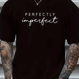 Erkekler Için PERFECTLY Günlük Tişört  - Siyah