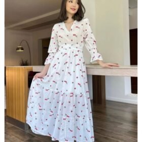 Kırmızı Gipeli Vual Elbise