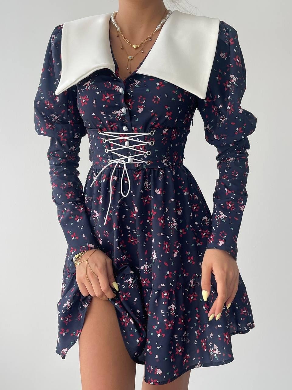 Dreamy İp Detaylı Mini Elbise - Görsel 4