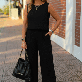 Kadın Sıfır Kollu Bisiklet Yaka Arkadan Bağlamalı Aer8bin Bluz Ve Pantolon Ikili Takım