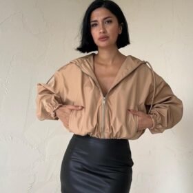 Vizon Kısa Fermuarlı Bomber Ceket