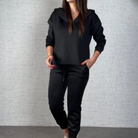 Kadın Uzun Kollu Kapüşonlu Ikili Takım