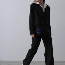 Kalpli Ceket Takım - Siyah