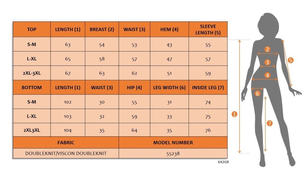 Kadın Uzun Kollu Bisiklet Yaka Kazayağı Desenli Iki Iplik Bluz Ve Viskon Iki Iplik Pantolon Ikili Takım - Görsel 4