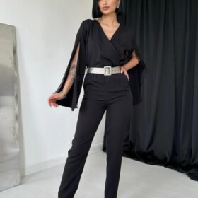 Siyah Yırtmaçlı Tulum