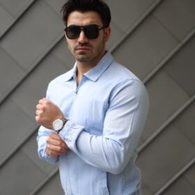 Erkek Pamuklu Keten Kumaş Ceket