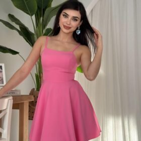 Pole İp Askılı Elbise