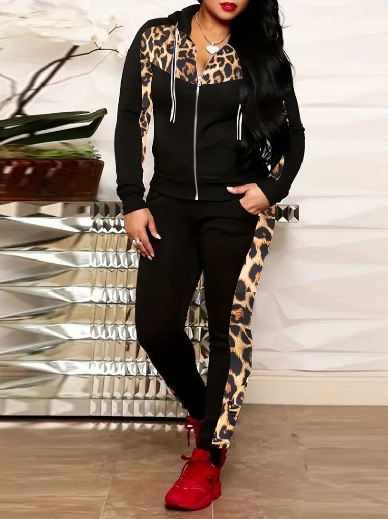 Kadın Uzun Kollu önden Fermuarlı Bağcıklı Viskon Iki Iplik Bluz Ve Pantolon Ikili Takım - Görsel 4