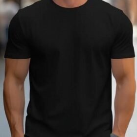 Erkek Kısa Kollu Bisiklet Yaka Iki Iplik Bluz