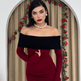 Leonidas Madonna Yaka Elbise