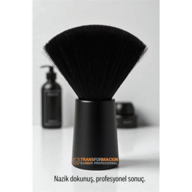 HSNET Ense Fırçası - 13 cm Samur Kıl Profesyonel Fırça – Yumuşak ve Çok Yönlü