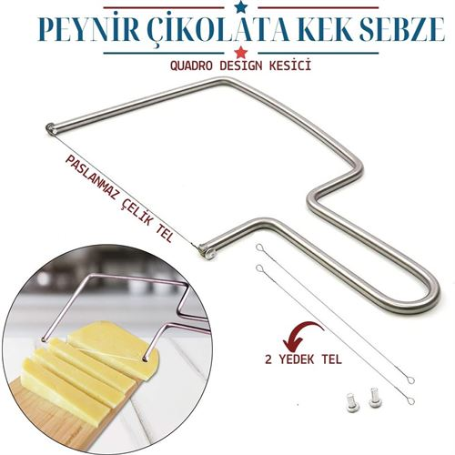 HSNET Quadro Peynir Çikolata Kek Sebze Kesici Dilimleyici