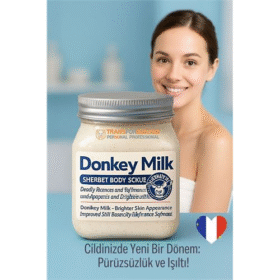 HSNET Donkey Milk Vücut Peelingi 500 ml - Ölü Deri Temizleyici Cilt Aydınlatıcı ve Yoğun Nemlendirici Vücut Scrubı