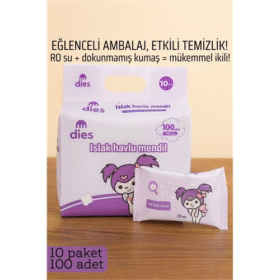 Dies Islak Mendil -RO Saf Su & Dokunmamış Kumaşlı 100 Yaprak Temizlik Keyfi MOR