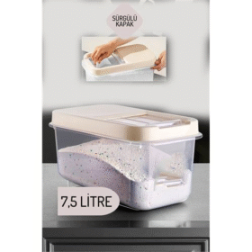 HSNET Reagan Tablet ve Deterjan Saklama Kutusu 7.5 lt KREM