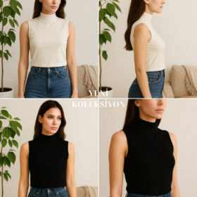 Kadın Kolsuz Body (2 Adet)-(17952)