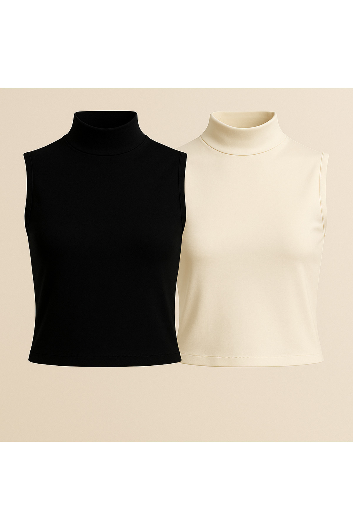 Kadın Kolsuz Body (2 Adet)-(17952) - Görsel 2