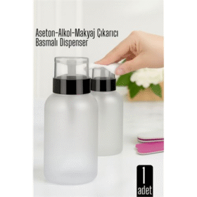Aseton İçin Basmalı Dispenser  - Aseton Alkol ve Makyaj Temizleyici İçin Pratik Pompalı Set