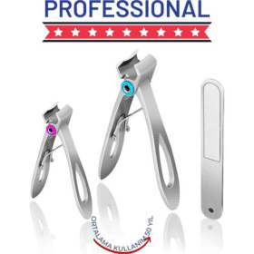 HSNET Profesyonel Tırnak Makası Törpü Seti Çelik Özel Kutulu