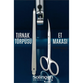 HSNET Tırnak Eti Makası Kavisli ve Profesyonel Çelik Törpü SETİ