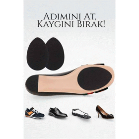 Ayakkabı Tabanına Yapışan Kaydırmaz Ped - Düşme Önleyici Kendinden Yapışkanlı | Topuklu Kösele ve Spor Uyumlu