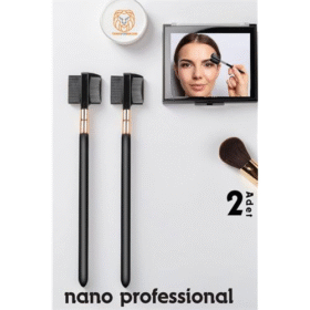 HSNET Nano Kaş Fırçası Kirpik Tarağı 2 ADET  Absolute Professional