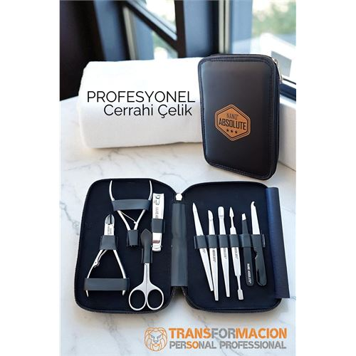 HSNET Manikür Pedikür Seti Profesyonel 304 Cerrahi Paslanmaz Çelik